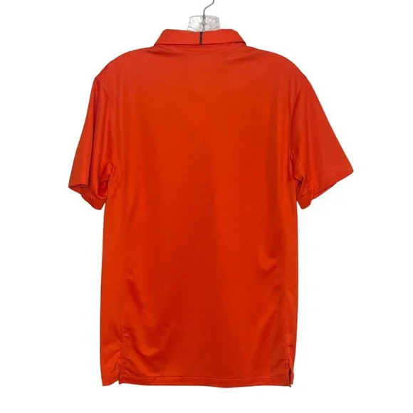 Nike Oregon Beavers Golf Polo Shirt Mens Small Orange NCAA Football Dri Fit - Picture 2 of 9